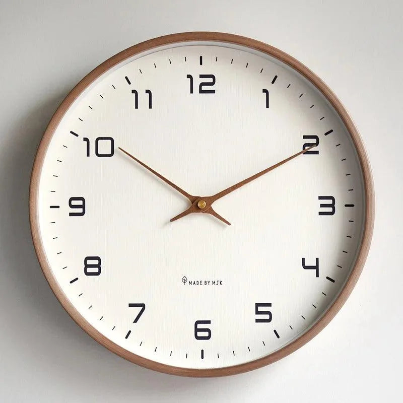 Reloj De Pared basic Silencioso Color blanca Clásico Quartz