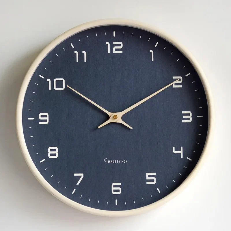 Reloj De Pared basic Silencioso Color blanca Clásico Quartz